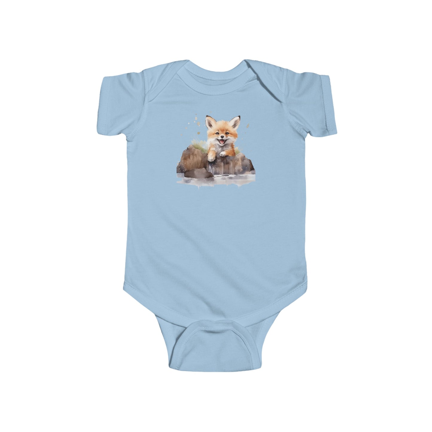 happy fox  Infant Fine Jersey Bodysuit