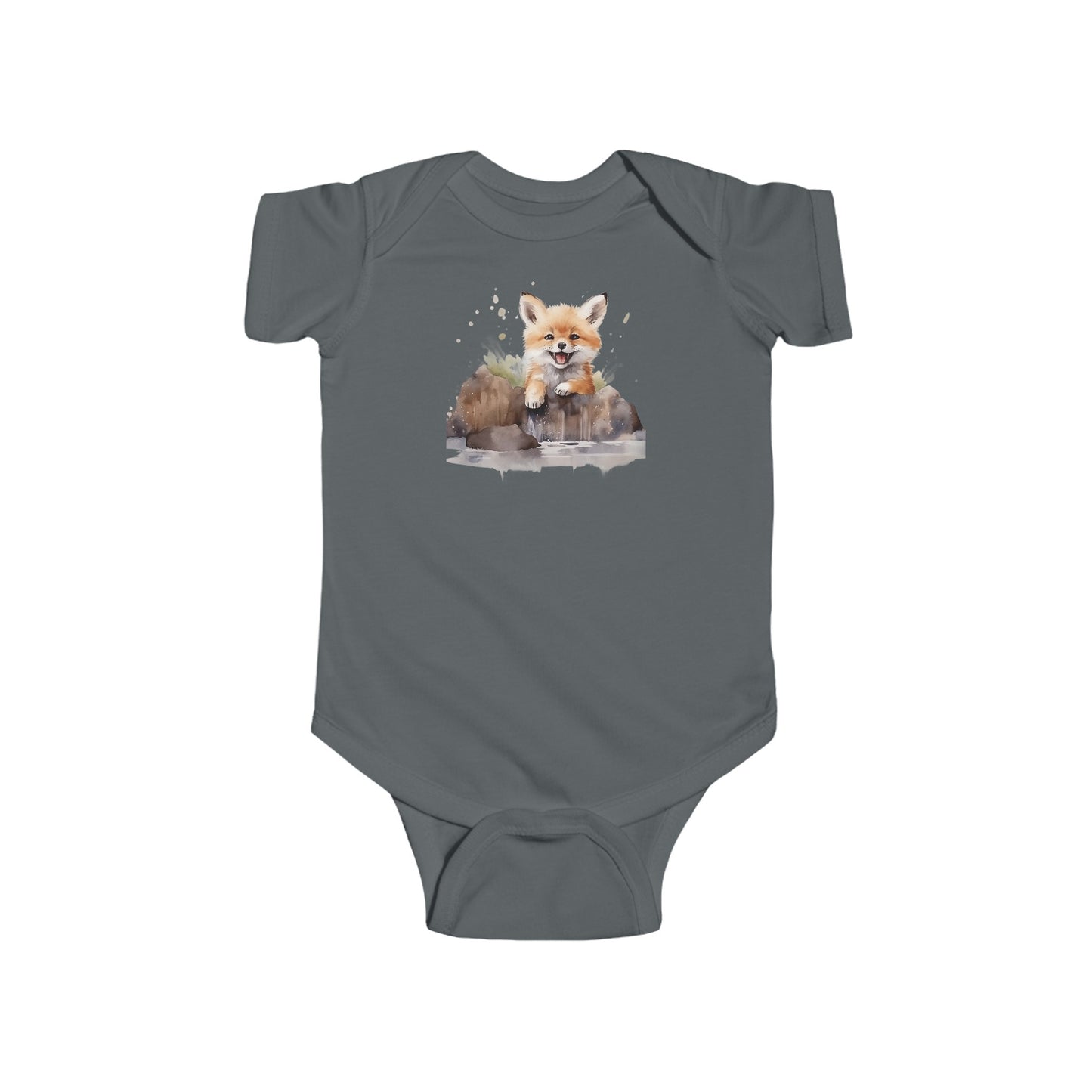 happy fox  Infant Fine Jersey Bodysuit