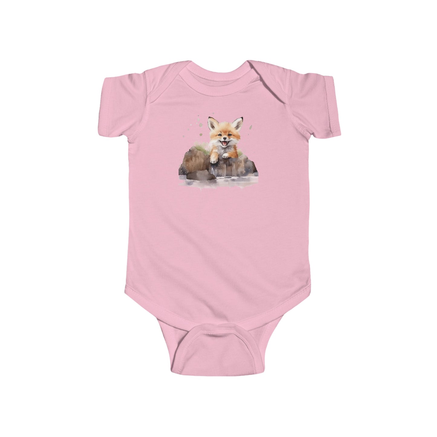 happy fox  Infant Fine Jersey Bodysuit