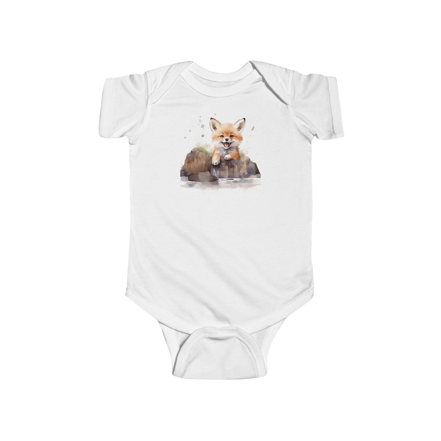 happy fox  Infant Fine Jersey Bodysuit