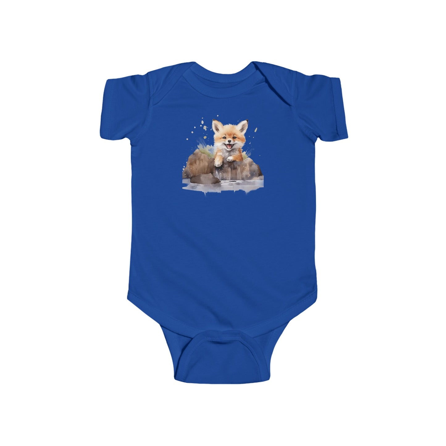 happy fox  Infant Fine Jersey Bodysuit