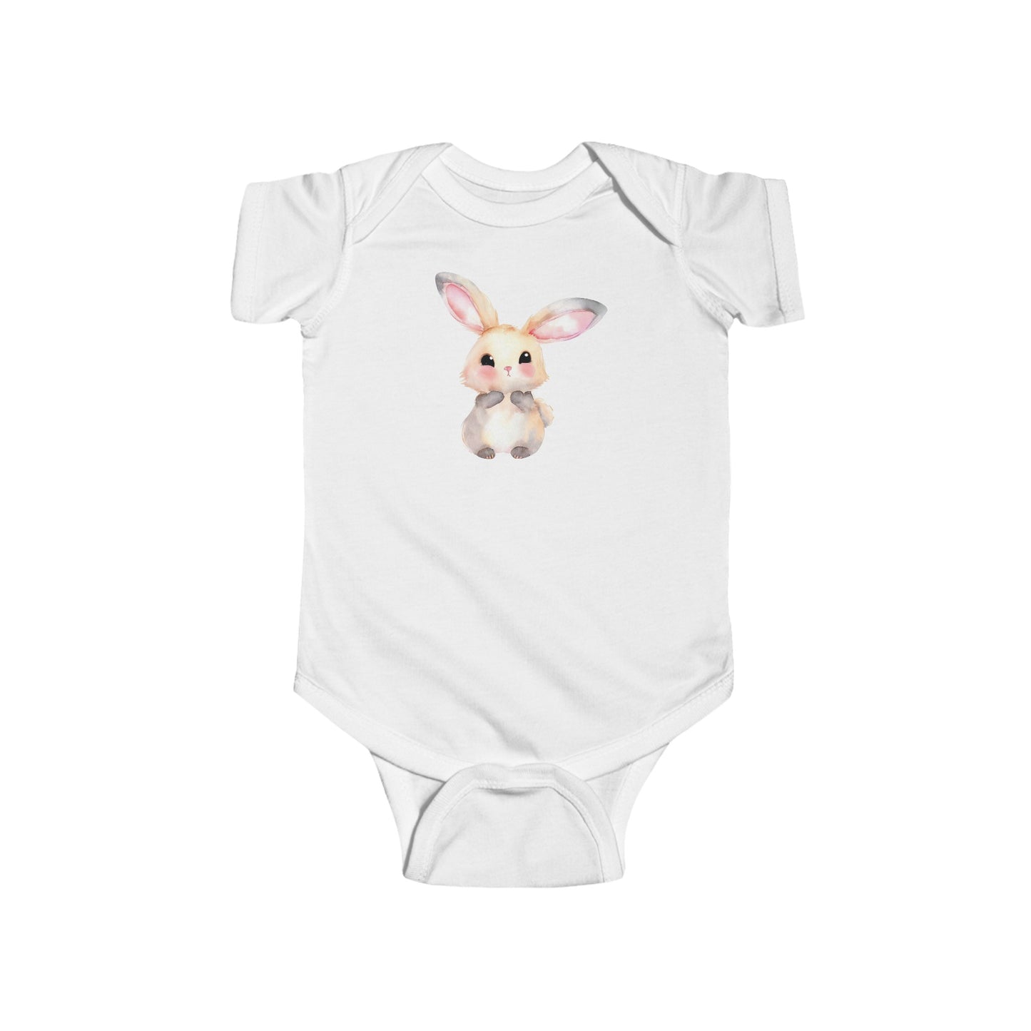 bunnyr watercolor Infant Fine Jersey Bodysuit