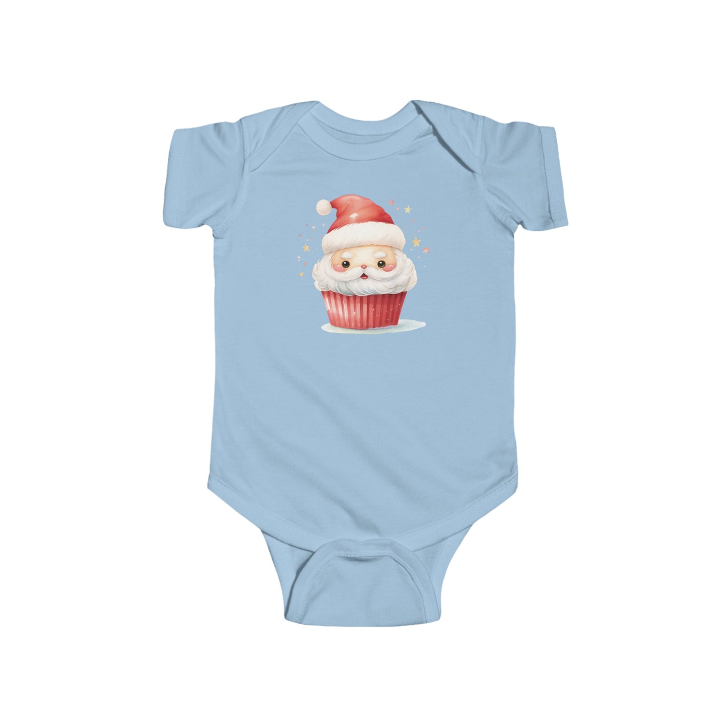 santa cupcake Infant Fine Jersey Bodysuit