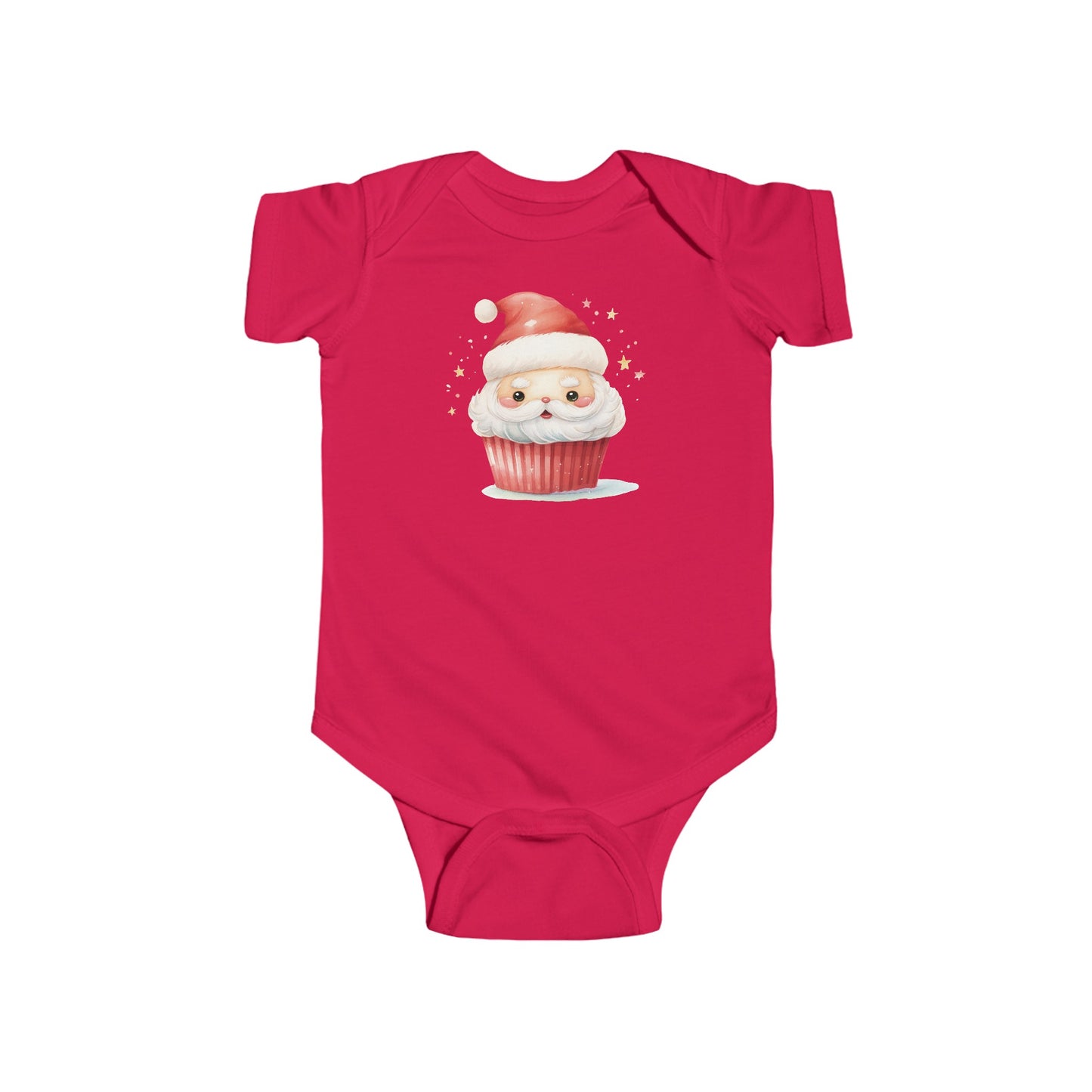 santa cupcake Infant Fine Jersey Bodysuit