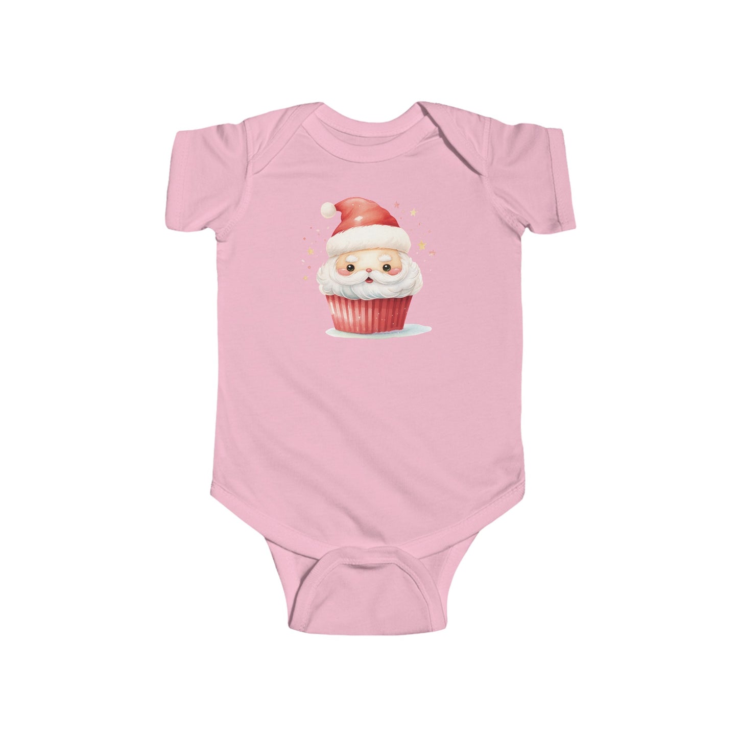 santa cupcake Infant Fine Jersey Bodysuit