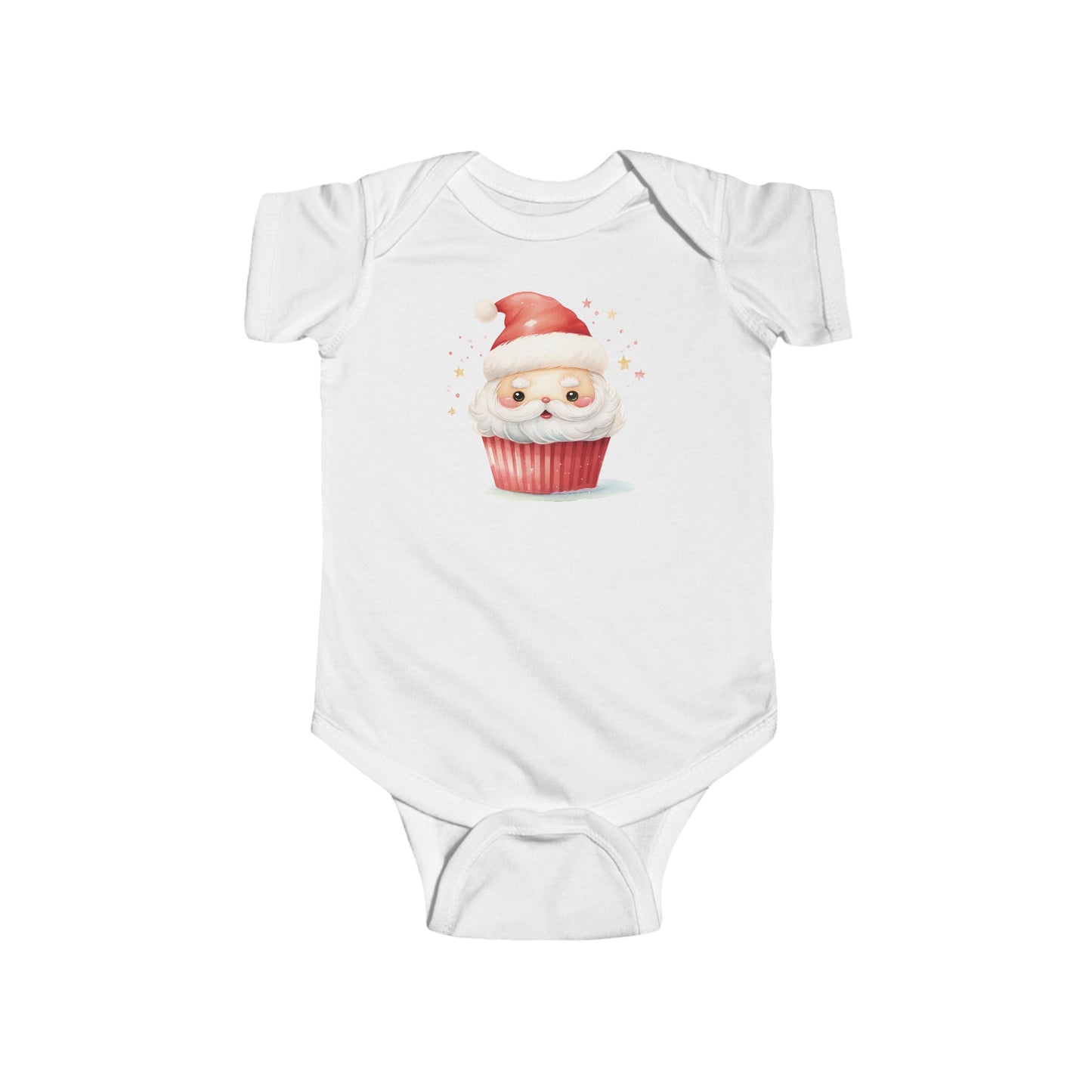 santa cupcake Infant Fine Jersey Bodysuit