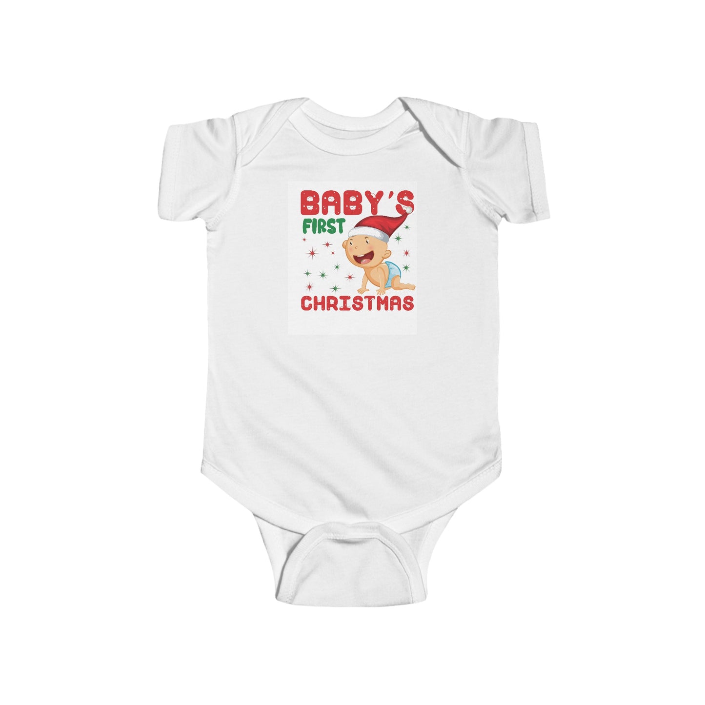 babys firsrt christmas Infant Fine Jersey Bodysuit