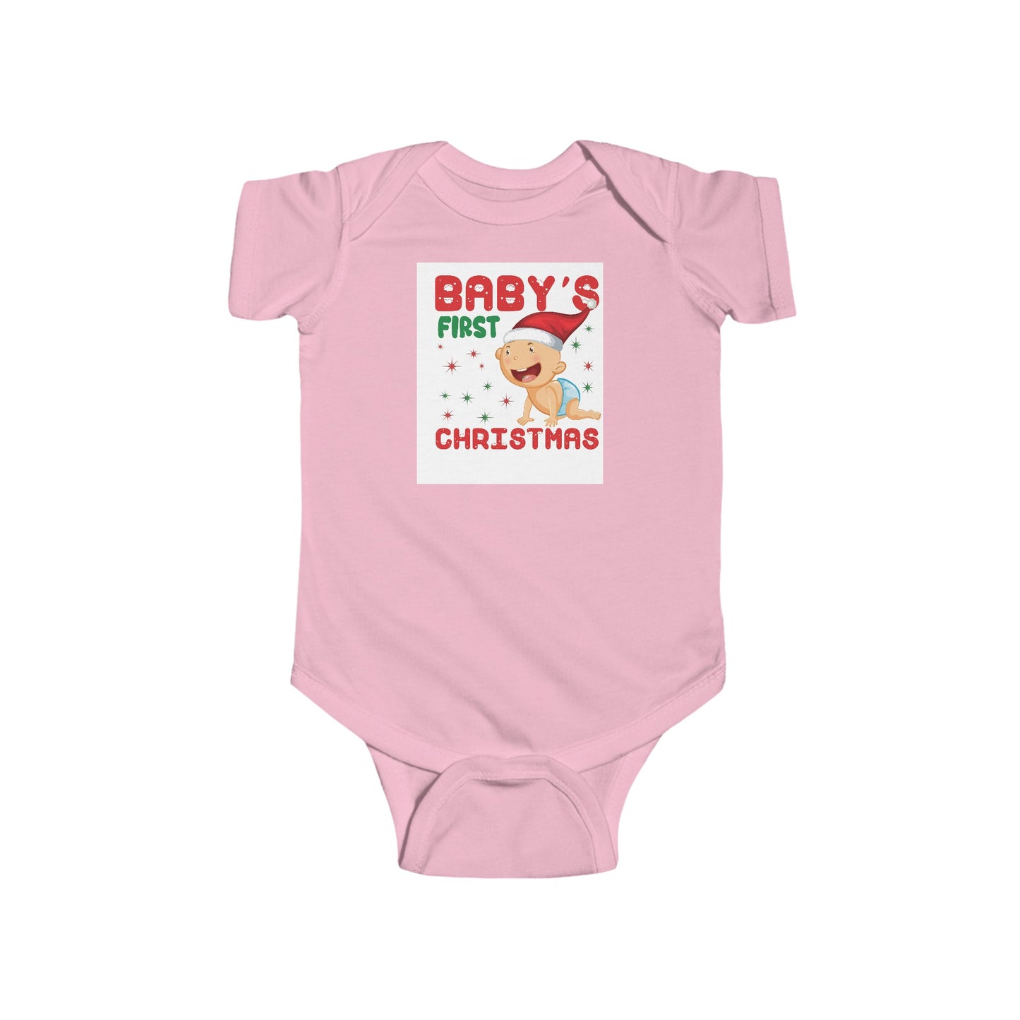 babys firsrt christmas Infant Fine Jersey Bodysuit