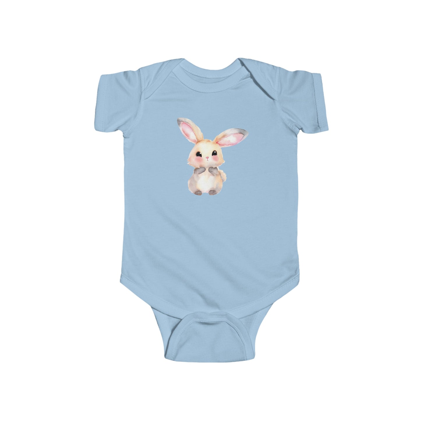 bunnyr watercolor Infant Fine Jersey Bodysuit