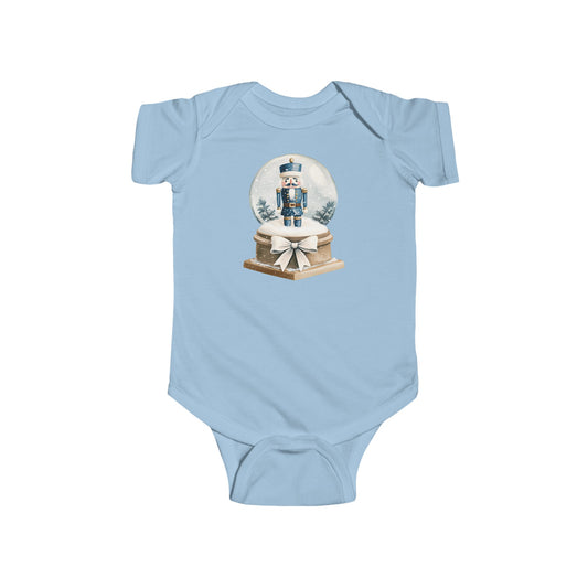 snow globe nutcracker Infant Fine Jersey Bodysuit