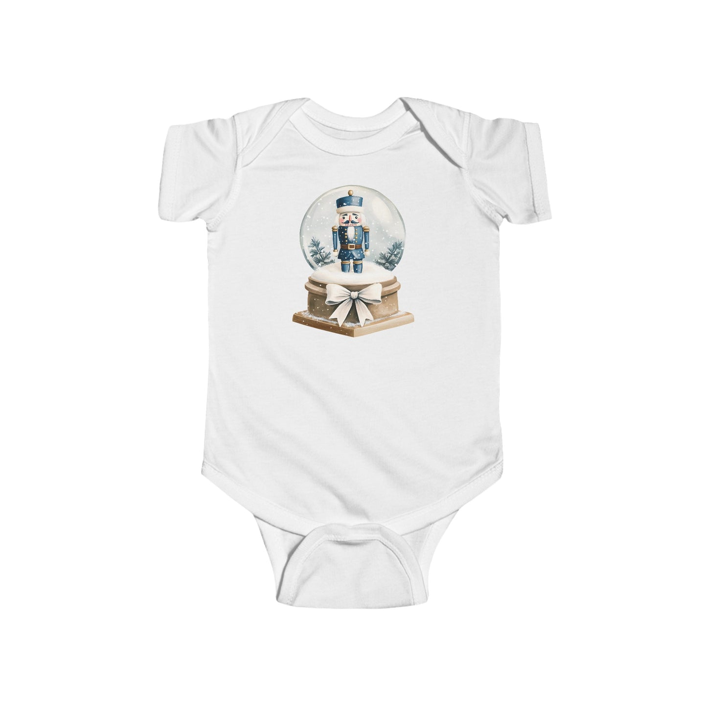 snow globe nutcracker Infant Fine Jersey Bodysuit