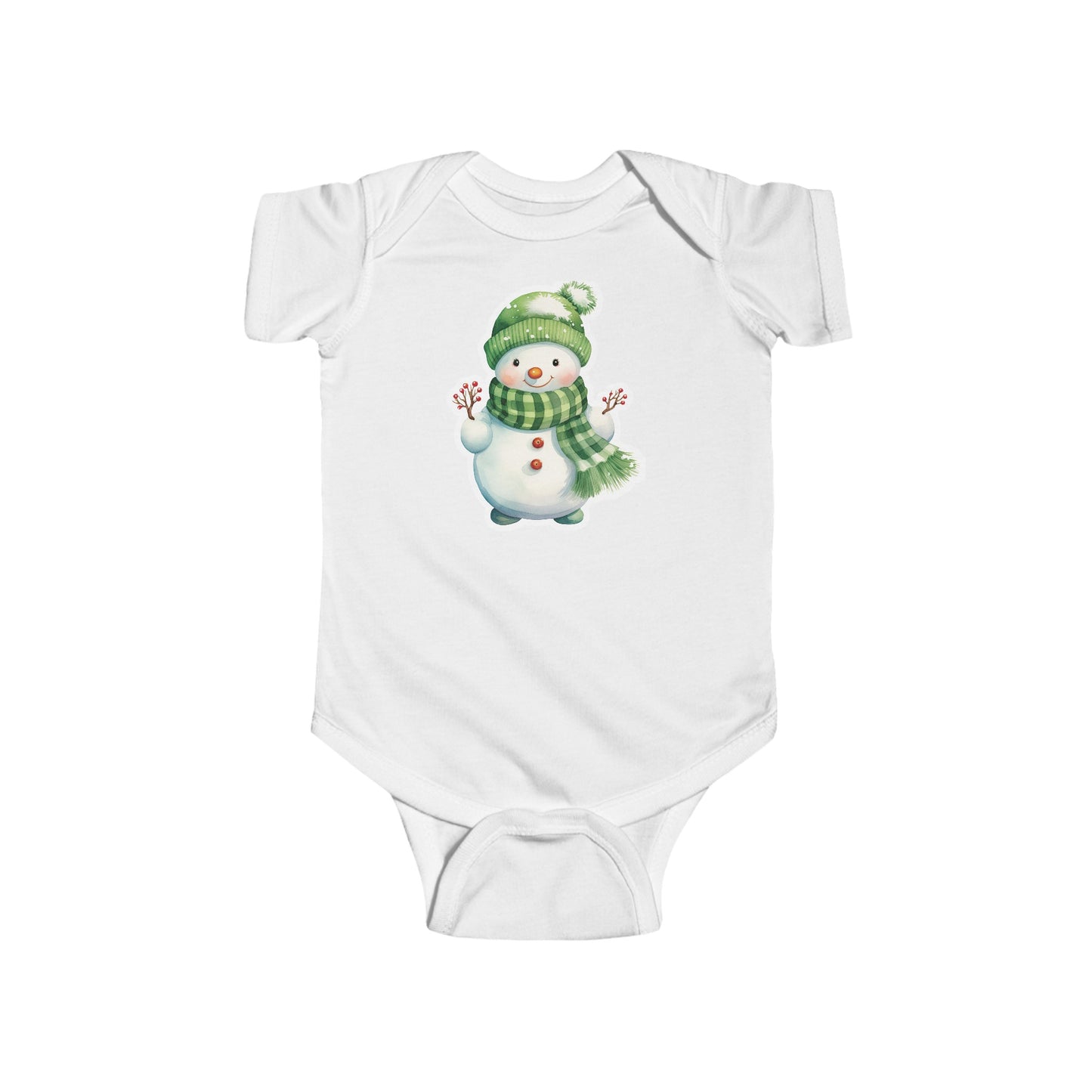 snowman Infant Fine Jersey Bodysuit