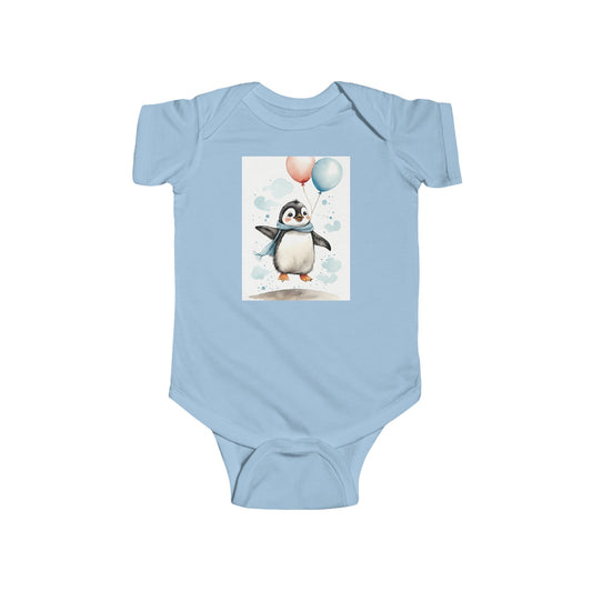 baby penguin balloons Infant Fine Jersey Bodysuit