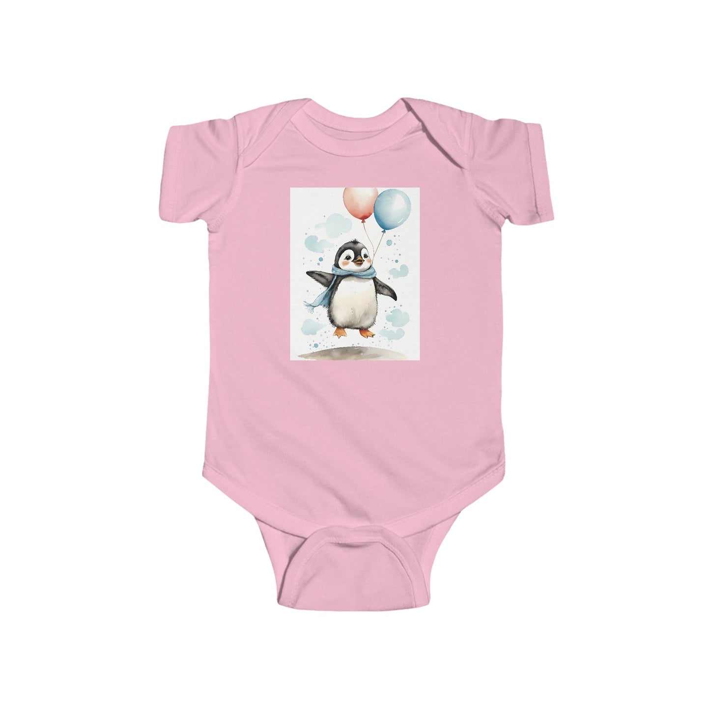 baby penguin balloons Infant Fine Jersey Bodysuit