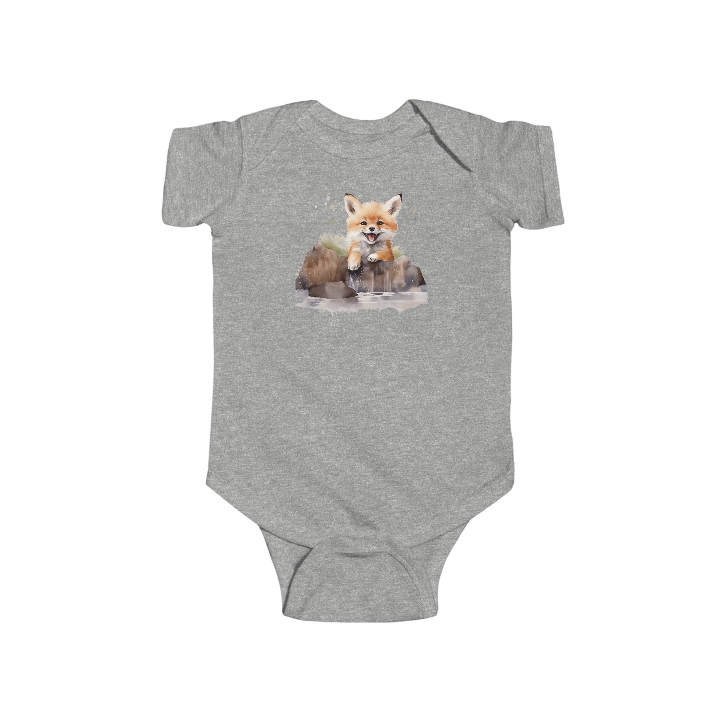 happy fox  Infant Fine Jersey Bodysuit