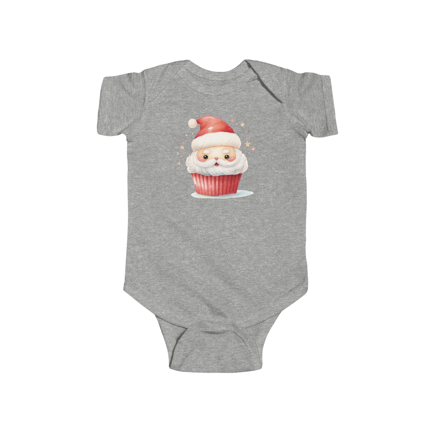 santa cupcake Infant Fine Jersey Bodysuit