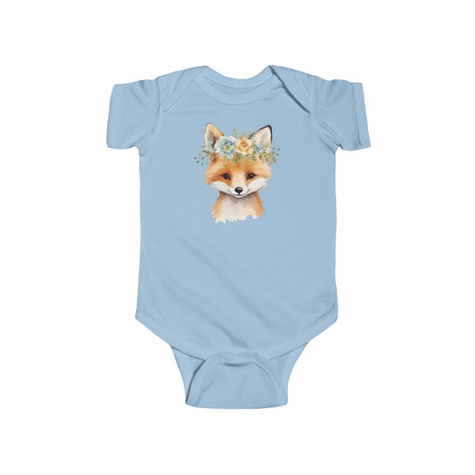 flower fox infant Fine Jersey Bodysuit