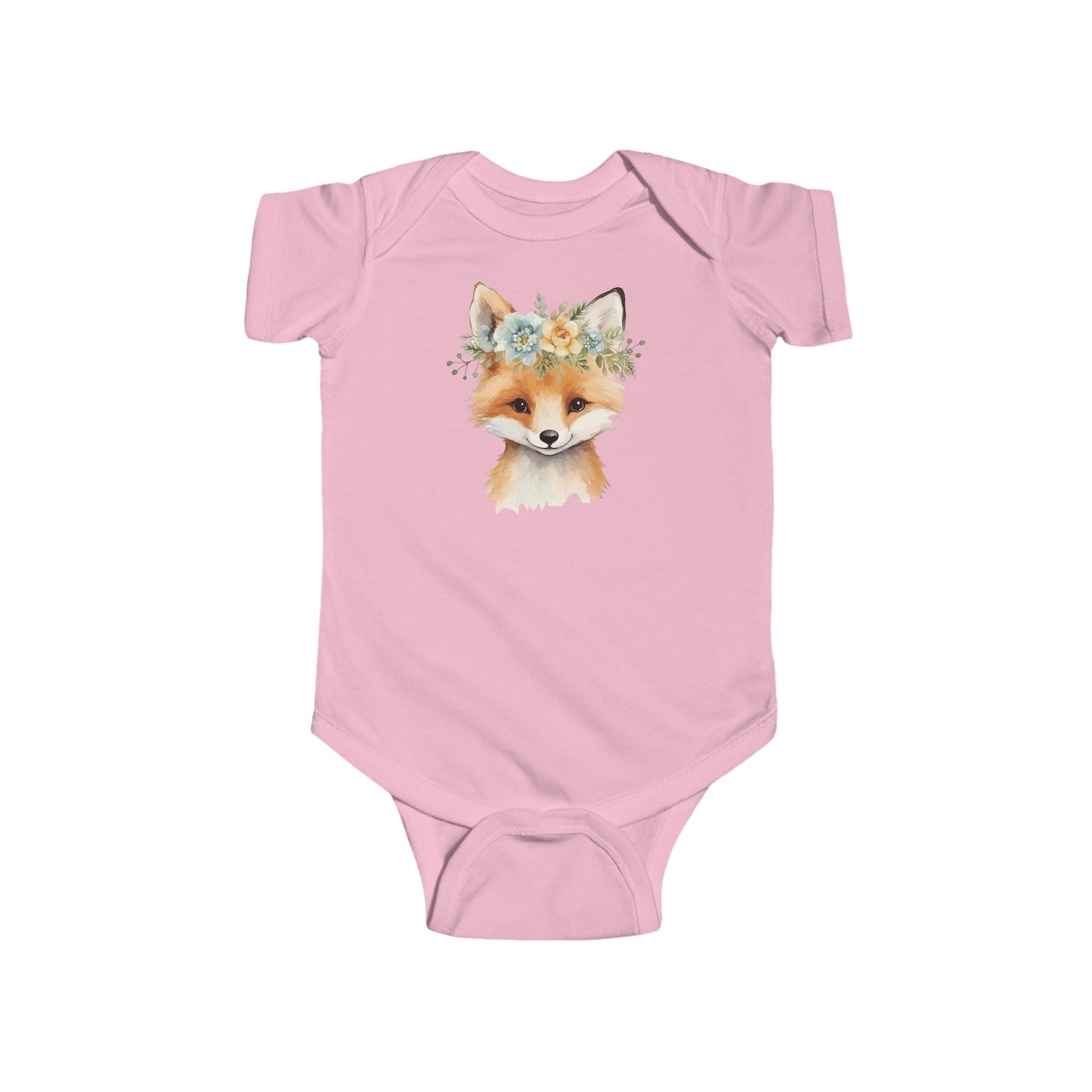 flower fox infant Fine Jersey Bodysuit